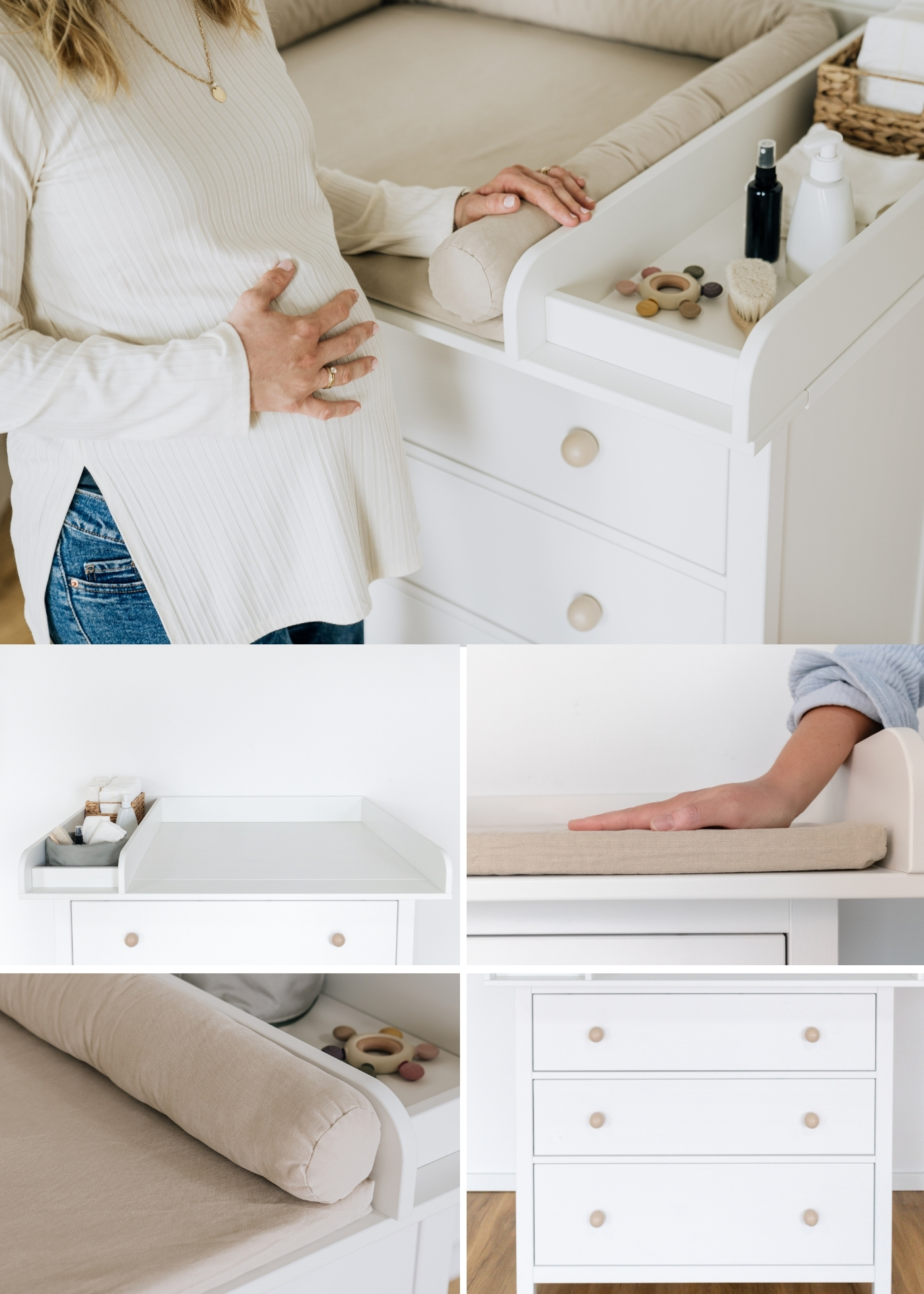 Set pour IKEA HEMNES comme commode à langer en beige (5 produits)